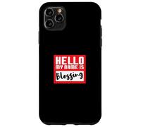 Hello My Name is Blessing in Disguise Fête d'halloween Amusante Coque pour iPhone 11 Pro Max