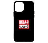 Hello My Name is Blessing in Disguise Fête d'halloween Amusante Coque pour iPhone 12 Mini
