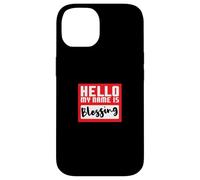Hello My Name is Blessing in Disguise Fête d'halloween Amusante Coque pour iPhone 14