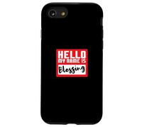 Hello My Name is Blessing in Disguise Fête d'halloween Amusante Coque pour iPhone SE (2020) / 7/8