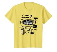 Hello Neighbor - Designs liés au Jeu T-Shirt, Enfant, Citron, 2 Ans
