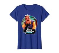 Hello Neighbor - Designs liés au Jeu T-Shirt, Femme, Bleu Royal, L