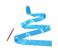Hello Orient - Ruban gymnastique rythmique 4 mètres BLEU CLAIR - Bâton inclus | Ruban Satiné Danse Gymnastique enfant ou adulte | Accessoire GR initiation, danse, twirling, entraînement artistique