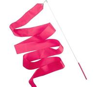 Hello Orient - Ruban gymnastique rythmique 4 mètres Fuschia - Bâton inclus | Ruban Satiné Danse Gymnastique enfant ou adulte | Accessoire GR initiation, danse, twirling, entraînement artistique