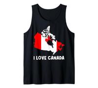 Hello Ottawa I Love Canada Carte Drapeau Fière Canadienne Maman Papa Débardeur