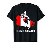 Hello Ottawa I Love Canada Carte Drapeau Fière Canadienne Maman Papa T-Shirt