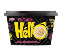 HELLO PHO WOK Nouilles de riz instantanées, ail, oignon, 1 x 76 g