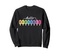 Hello Popsicle Amusant Vacances d'été Plage Garçon Fille Enfant Sweatshirt