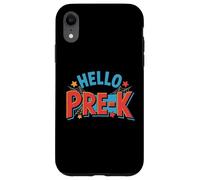 Hello Pre-K Preschool Squad Spider Back to School First Day Coque pour iPhone XR