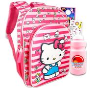 Hello Sanrio, Sac à dos Hello Kitty pour filles, enfants ~ Lot de 3 pièces avec sac d'école Hello Kitty de 40,6 cm, plus de 2000 autocollants, pages d'activités et plus encore (fournitures scolaires Hello Kitty), sac à dos Hello Kitty, Hello Kitty Sac à dos en peluche, hello kitty school bag, Hello Kitty Sac à dos en peluche, Hello Kitty Sac à dos d'école, fournitures scolaires Hello Kitty