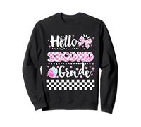 Hello Second Grade Coquette Back to School Teacher Girls Sweatshirt