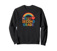 Hello Second Grade Fun Back-to-School Tees Bags and Decor Sweatshirt