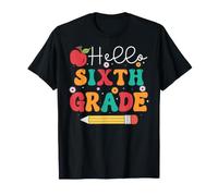 Hello Sixth Grade Retro Rack to School T-Shirt