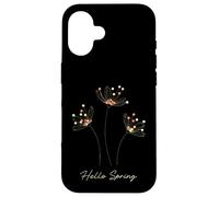 Hello Spring Flowers Tee stylisé Minimaliste Nature Amateur Art Coque pour iPhone 16