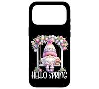 Hello Spring GNOME for Women and Girls Cute Tulip Flower Coque pour iPhone 17 Pro Max
