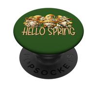 Hello Spring Gnomes for Women and Girls Who Loves Honey Bees PopSockets PopGrip Adhésif