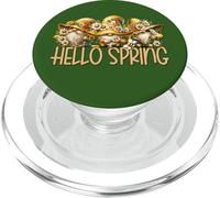 Hello Spring Gnomes for Women and Girls Who Loves Honey Bees PopSockets PopGrip pour MagSafe