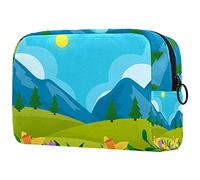 Hello-Spring Trousse de toilette pour femme Motif tournesol, Multicolore 08, 18.5x7.5x13cm/7.3x3x5.1in, Trousse de beauté