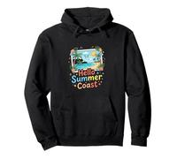 Hello Summer Coast Tropical Beach Vibes Sweat à Capuche