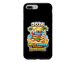 Hello Summer Goodbye Homework 2026 Dernier Jour d'école Coque pour iPhone 7 Plus/8 Plus