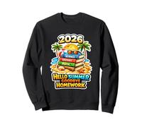 Hello Summer Goodbye Homework 2026 Dernier Jour d'école Sweatshirt
