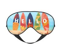 Hello Summer3 Masque de sommeil double face pour homme et femme - Occultant pour dormir et voyager