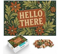 Hello There Floral Art, Puzzle Adulte 1000 Pièces, 1000pcs (40x28cm) | Pour commencer la nouvelle année avec un loisir calme : ce puzzle 1000 pièces adulte convient aux loisirs calmes sans écran.