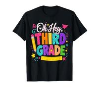 Hello Third Grade Boy Girl Teacher Back to School T-Shirt