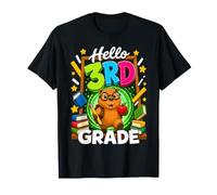 Hello Third Grade Capybara Back to School Boy Girl Student T-Shirt