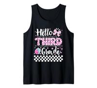 Hello Third Grade Coquette First Day of School Teacher Girls Débardeur