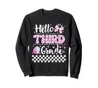 Hello Third Grade Coquette First Day of School Teacher Girls Sweatshirt