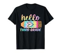 Hello Third Grade - Crayon Tie Dye pour la rentrée scolaire 3e année T-Shirt