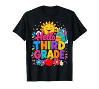 Hello Third Grade Girl Cute School Supplies Back to School T-Shirt