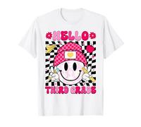 Hello Third Grade Smile Face 3e année Retour à l'école T-Shirt