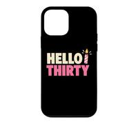 Hello Thirty Bloc de Bougie Humoristique pour 30e Anniversaire Coque pour iPhone 12 Mini