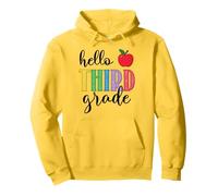 Hello Troisième année 3e année Retour à l'école Enfants Sweat à Capuche