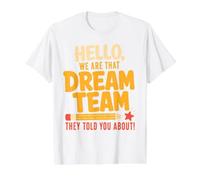 Hello We are That Sped Team They Told You About Back School T-Shirt Graphique avec Valeur, Homme, Blanc, S