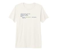 Hello World COBOL Code - Light Syntax Scheme Coder Design T-Shirt Haut de Gamme