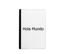 Hello World Étui portefeuille de voyage pour passeport espagnol, multicolore, 3.7 inch x 5.8 inch, Classique