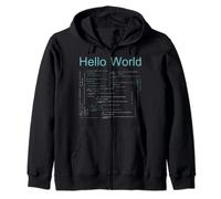 Hello World Funny HTML Code Programmateur langue Sweat à Capuche