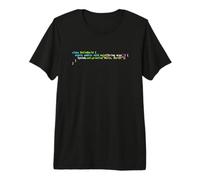 Hello World Java Code - Dark Syntax Scheme Coder T-Shirt Haut de Gamme