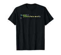 Hello World Rust Code - Dark Syntax Scheme Coder T-Shirt
