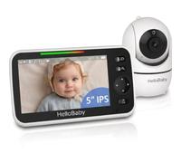 HelloBaby Babyphone avec caméra, sans WiFi, 5" IPS, HB6550, 3500 mAh