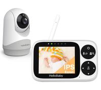 HelloBaby Babyphone avec caméra, sans WiFi, écran IPS 3,2", HB6233
