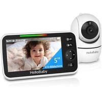 HelloBaby Babyphone Caméra, sans WiFi, 5'' Écran HB6550