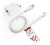 HelloBaby Chargeur USB officiel pour moniteur de bébé HB6550/HB6550-2/HB6560/HB6250, adaptateur d'alimentation pour moniteur pour modèles HB6550 et HB6560, câble de charge USB de rechange pour HB6550