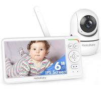 HelloBaby Moniteur Bébé avec Écran IPS 6", sans WiFi, HB6560