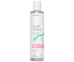 HelloBody Aloé Tonic PCR gommage visage - Exfoliant visage chimique régénérant et hydratant - Soin cutané stimulant le renouvellement cellulaire avec AHA, aloe vera et eau de concombre