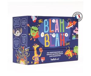 Hellofun! The Blah Blah Box I Le Jeu où l'on ne Peut Pas s'arrêter de Parler I A partir de 5 Ans I 100 Cartes I 200 Questions.