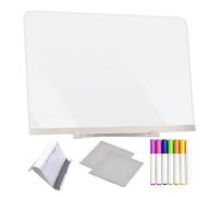 Helloluno Planche à dessin effaçable avec veilleuse, avec 12 stylos de couleur/3 spécifications/support réglable, pour l'école et la maison (L : 30 x 20 cm) Vfm903 (C, 15 x 15 x 1 cm)